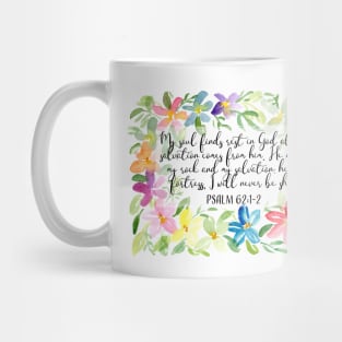 My soul find rest in God alone | Scripture Art Mug